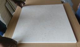 Golden cream Marble brushed tiles  1cm thickness